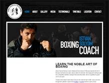 Tablet Screenshot of euroschoolofboxing.com.au